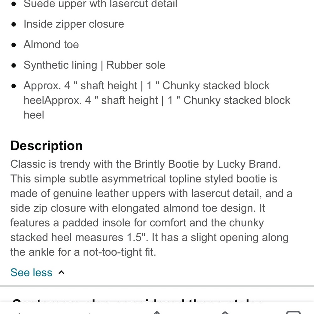 Genuine leather Brinley laser cut boots size 9 - Picture 12 of 12